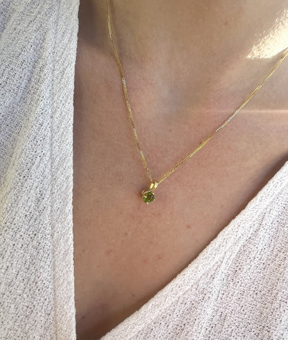 Solid 14K Gold Birthstone Pendant, 5mm Small Dainty Round Milgrain Beaded Charm for Women, Personalized Real Gold Birthday Gift for Her Stackable