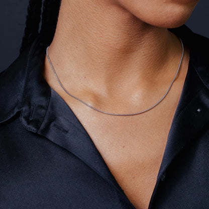 Solid 925 Sterling Silver Round Box Chain, Venetian Link Necklace for Men & Women Smooth Round Box Necklace, Dainty Minimalist Pendant Chain