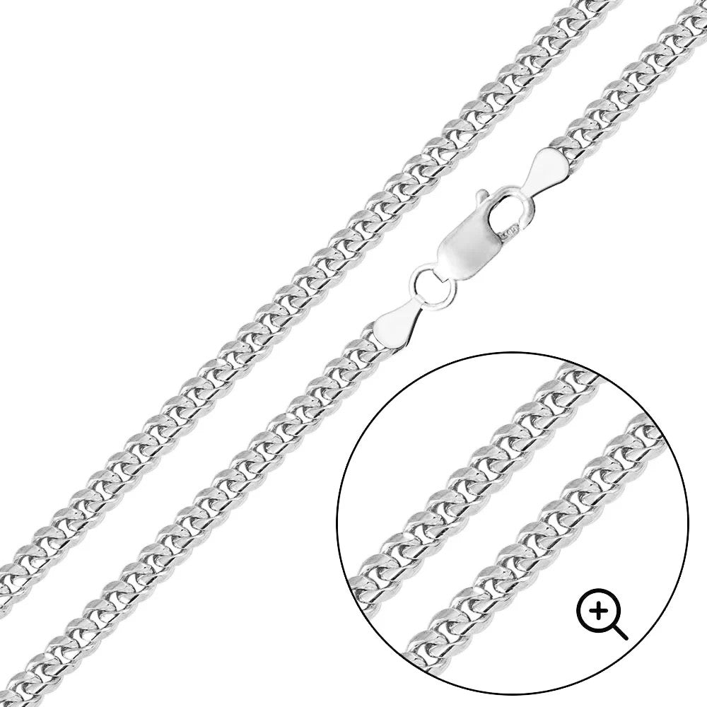 Solid 925 Sterling Silver Cuban Link Necklace, Miami Cuban Link Chain for Men & Women, Premium Heavy Duty Statement Chain with Lobster Clasp