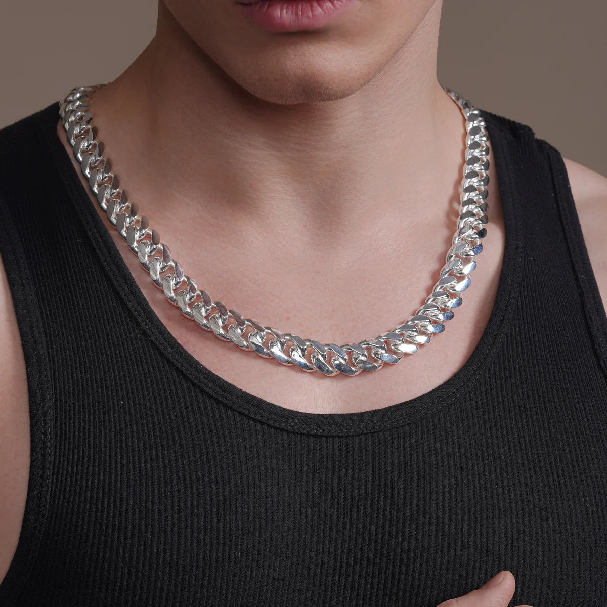 Solid 925 Sterling Silver Cuban Link Necklace, Miami Cuban Link Chain for Men & Women, Premium Heavy Duty Statement Chain with Lobster Clasp