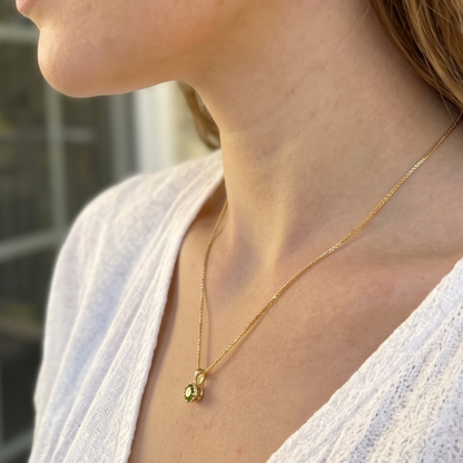 Solid 14K Gold Birthstone Pendant, 5mm Small Dainty Round Milgrain Beaded Charm for Women, Personalized Real Gold Birthday Gift for Her Stackable