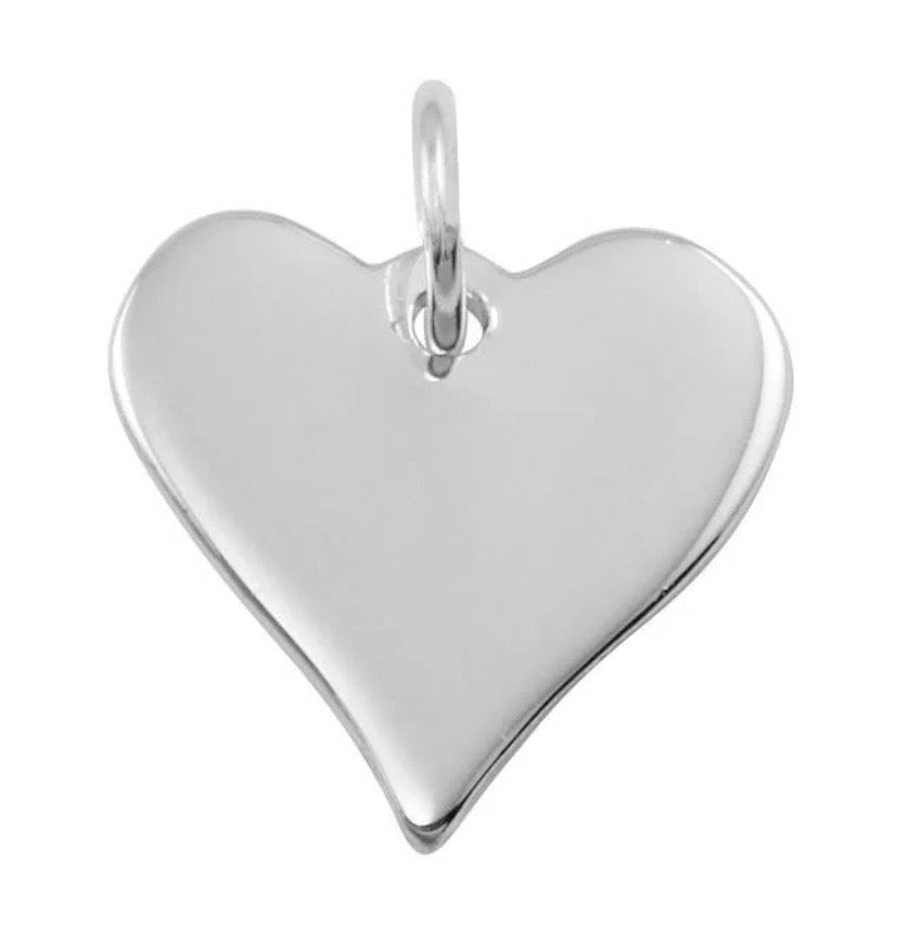 Solid 925 Sterling Silver Engravable Heart Pendant, Custom Initial Name Love Locket Necklace for Women, Personalized Jewelry Gift Her