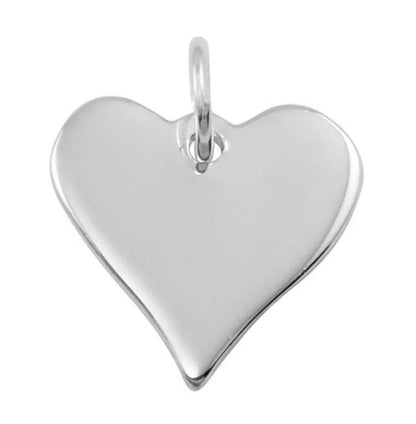 Solid 925 Sterling Silver Engravable Heart Pendant, Custom Initial Name Love Locket Necklace for Women, Personalized Jewelry Gift Her