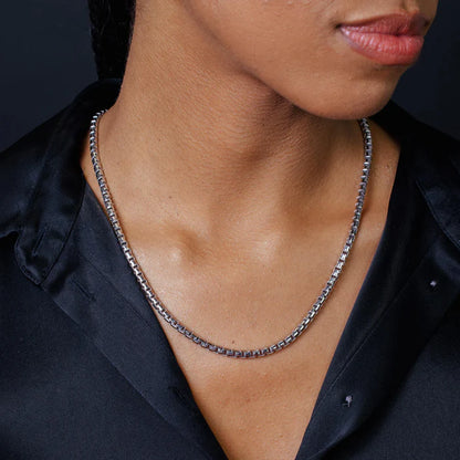 Solid 925 Sterling Silver Round Box Chain, 14K Gold Plated Rounded Venetian Link Necklace for Men & Women, Premium Pendant Chain 1.7mm to 3.3mm