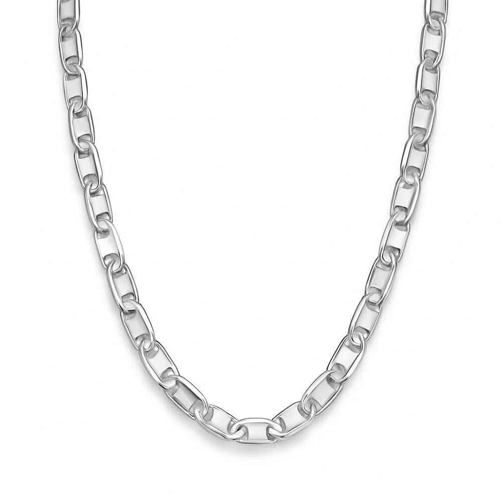 Solid 925 Sterling Silver Valentino Chain, Fancy Gold Plated Marisa Necklace for Men & Women, Layering Chain Plated for Pendants, Initials