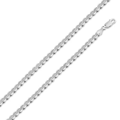 Solid 925 Sterling Silver Rope Chain, Smooth High Polish Braided Twisted Necklace for Men & Women, Premium Solid Silver Spiraled Braid Chain