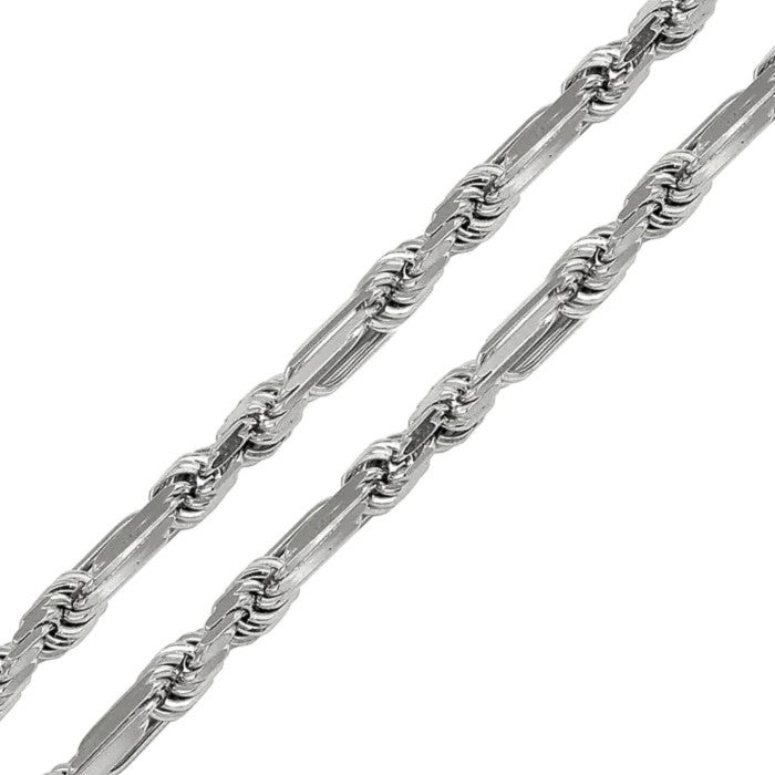 Sterling Silver Diamond-Cut Milano Rope Chain, Solid Silver Necklaces for Men or Women, Solid Unisex Silver Chains for Everyday Casual Wear