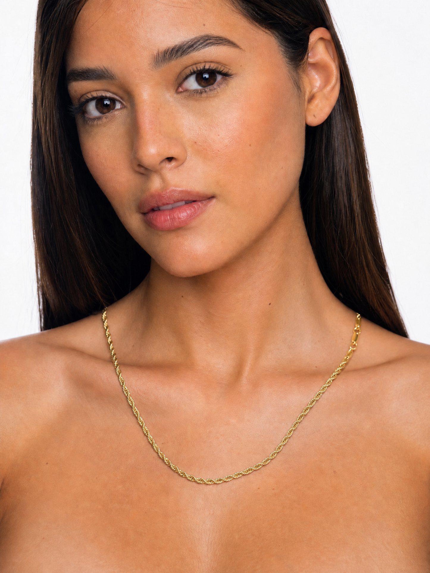 Solid 925 Sterling Silver Diamond Cut Rope Chain, 14K Gold Plated Twisted Link Necklace for Men & Women, Premium Pendant Chain 2mm to 4.4mm