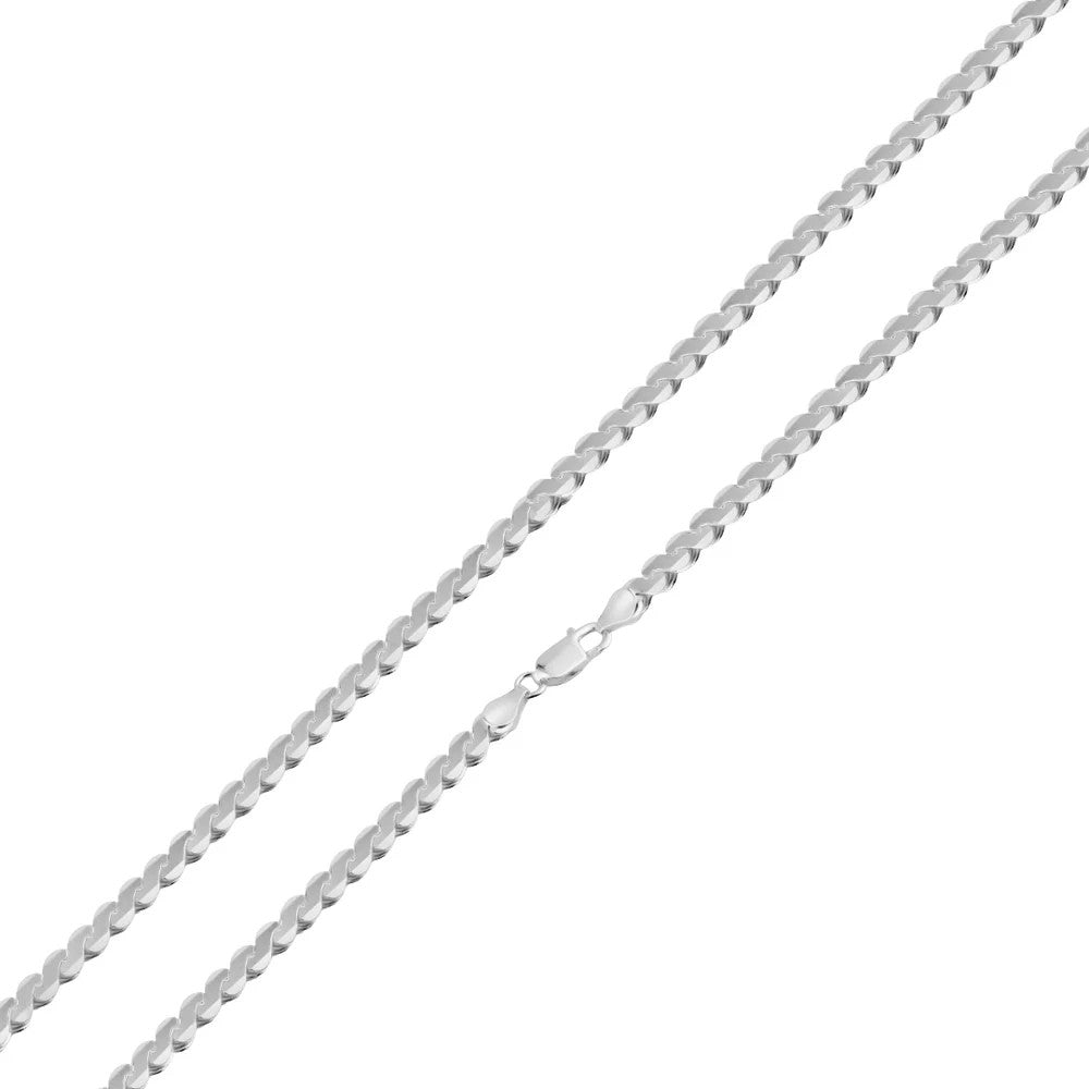 Solid 925 Sterling Silver Rope Chain, Smooth High Polish Braided Twisted Necklace for Men & Women, Premium Solid Silver Spiraled Braid Chain